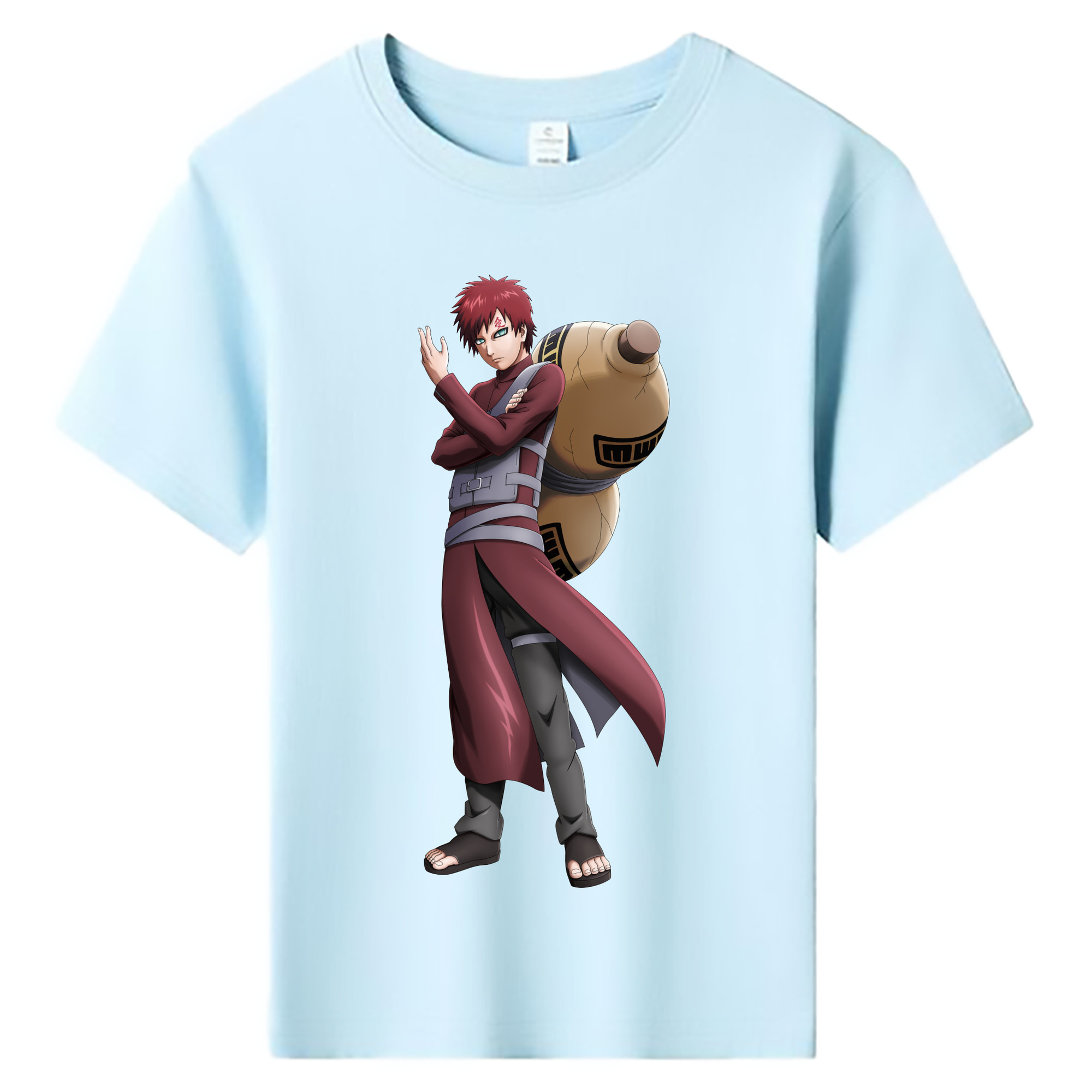 （画像用） NARUTO -ナルト- ガアラ Gaara 綿100％キッズTシャツ（フロントプリント）